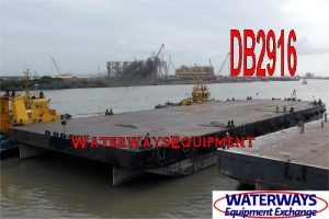DB2916 - 300' x 90' x 18' ABS DECK BARGE FOR CHARTER