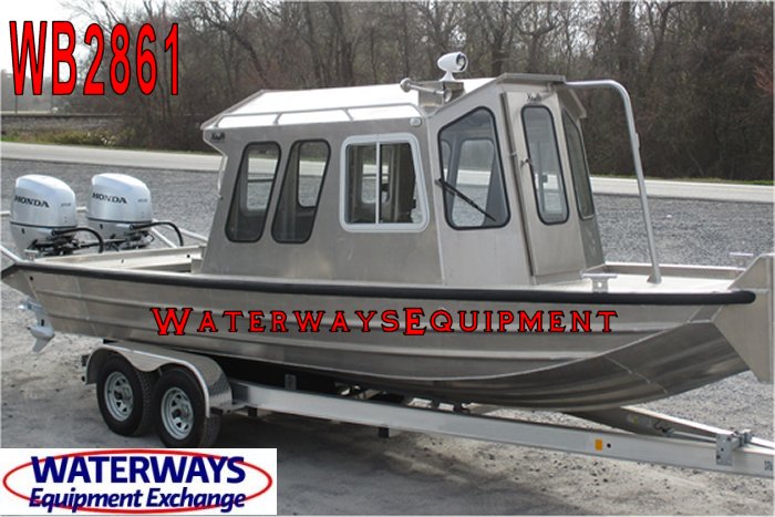 WB2861- 24' x 7' FRONT CABIN ALUMINUM WORK BOAT