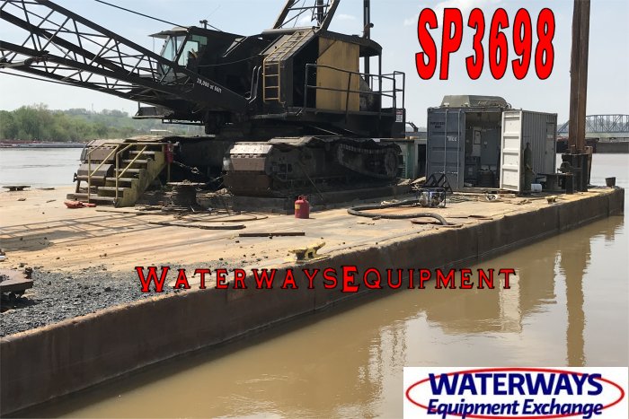 SP3698 - 100' x 45' x 6.5' SPUD BARGE FOR CHARTER