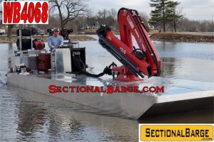 WB4068 - 400 HP WORK BOAT WITH CRANE