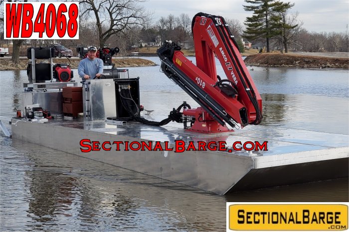 WB4068 - 500 HP WORK BOAT WITH CRANE