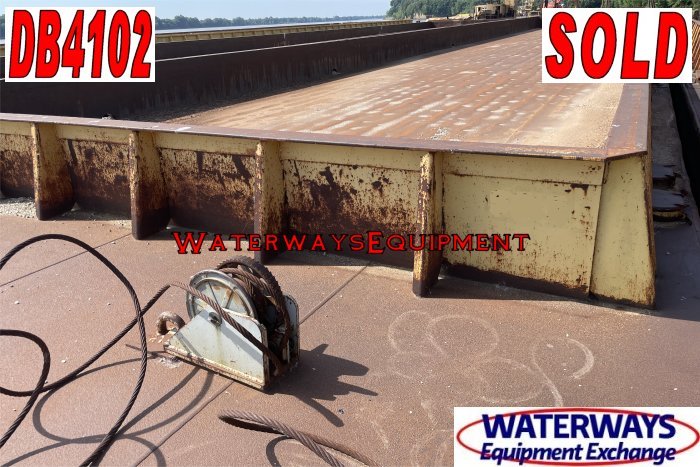 DB4102 – 195′ x 35′ x 9.5′ MATERIAL DECK BARGE