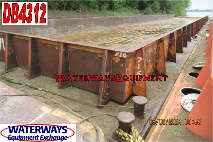 DB4312 – 195′ x 35′ x 9′-6″ MATERIAL DECK BARGE