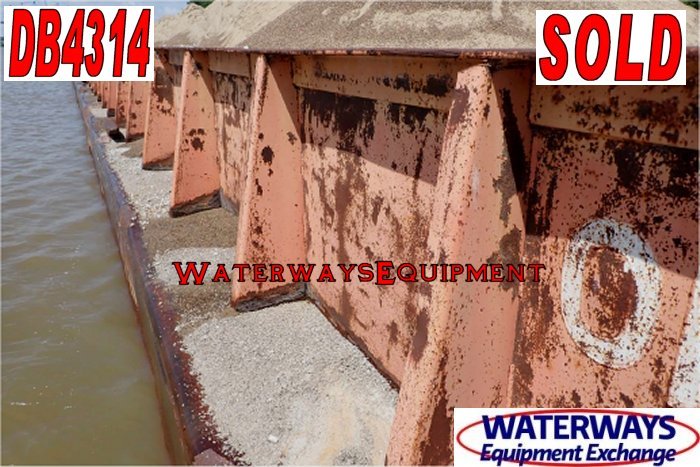 DB4314 – 195′ x 35′ x 9′-6″ MATERIAL DECK BARGE -SOLD