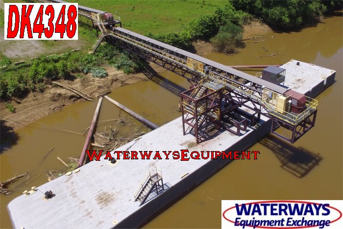 DK4348 - 195' x 35' DOCK BARGE W/ CONVEYOR