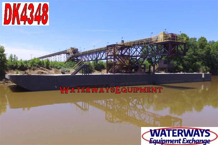 DK4348 - 195' x 35' DOCK BARGE W/ CONVEYOR