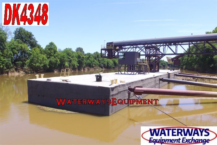 DK4348 - 195' x 35' DOCK BARGE W/ CONVEYOR