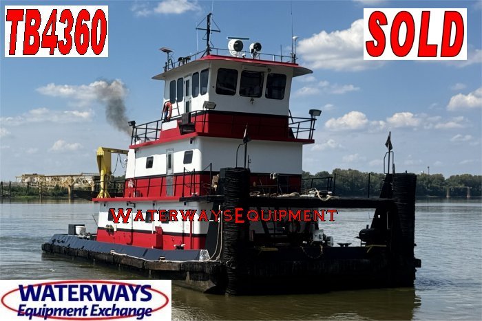 TB4360 – 1980 HP TOWBOAT – SOLD